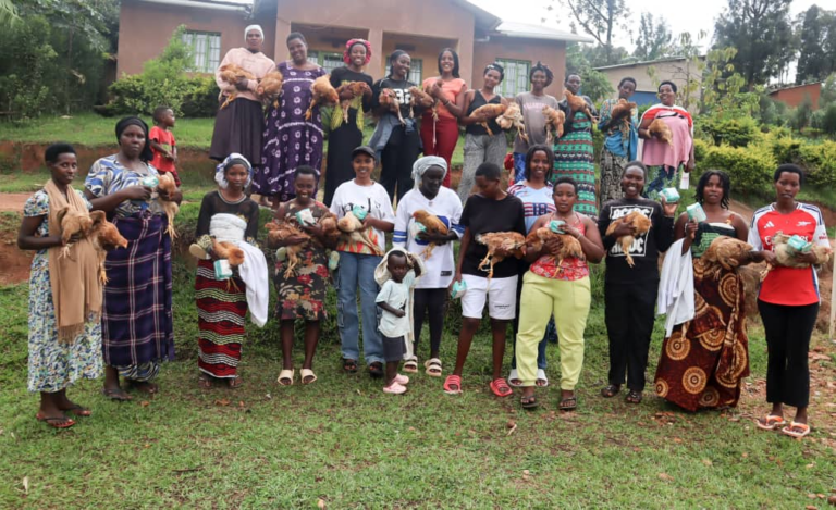 Gisagara: Women Plan Rwanda supports 50 women and girls with poultry and hygiene kits